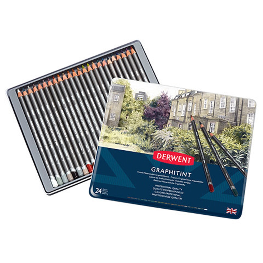 Derwent, Pen & Pencil Sets, Art & School, Grahitint, 24 set, 2213